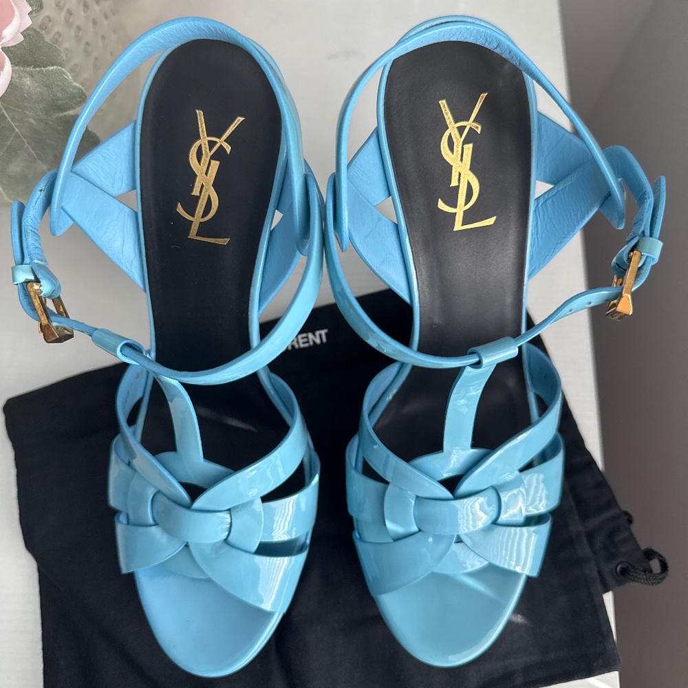 YSL Saint Laurent Tribute Platform Sandals